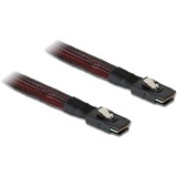 DeLOCK Mini SAS SFF-8087 > mini SAS SFF-8087 kabel Rood/zwart, 0,5 meter