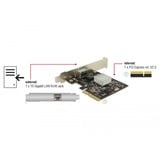 DeLOCK PCI Express Card > 1 x 10 Gigabit LAN NBASE-T RJ45 netwerkadapter 