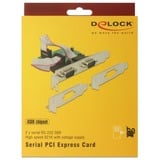 PCI Express Card > 2 x Serial RS-232 high speed 921K interface kaart