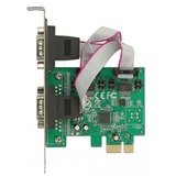 DeLOCK PCI Express Card > 2 x Serial RS-232 high speed 921K interface kaart Met voeding