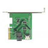 DeLOCK PCI Express x4 Card U.2 NVMe naar 1 x internal SFF-8654 4i + 1 x internal SFF-8643 – Low Profile Form Factor adapter Zilver