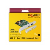 DeLOCK PCIe > 1x USB C + 1x USB A usb-controller 