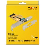 DeLOCK PCIe card > 1x Serieel converter 90293