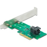 DeLOCK PCIe x4 Card naar 1x SFF-8643 NVMe Low Profile interface kaart 