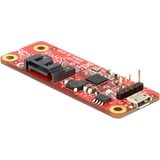 DeLOCK Converter USB Micro-B + 5Pin USB > SATA 7Pin adapter Rood