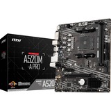 MSI A520M-A Pro socket AM4 moederbord RAID, Gb-LAN, Sound, µATX