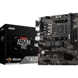 MSI A520M Pro socket AM4 moederbord RAID, Gb-LAN, Sound, µATX