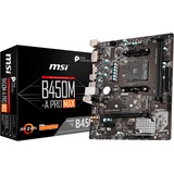 MSI B450M-A PRO MAX, socket AM4 moederbord RAID, Gb-LAN, Sound, µATX