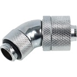 Alphacool 16/10 compression fitting 45° draaibaar G1/4 verbinding Chroom