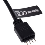 Alphacool Aurora HardTube LED Ring 16mm RGB led strip Zwart