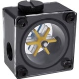 Alphacool Eisflügel doorstroomindicator G1/4 square doorstroommeter Zwart