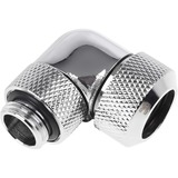 Alphacool Eiszapfen 13mm HardTube compressiefitting 90° draaibaar verbinding Chroom