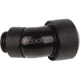 Alphacool Eiszapfen 16mm HardTube compressiefitting 45° draaibaar G1/4" verbinding Zwart