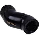 Alphacool Eiszapfen Angled Adaptor Double-45 graden aansluiting Zwart