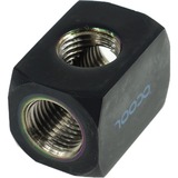 Alphacool HF aansluitingsterminal TEE T-Stuk rond G1/4" Zwart