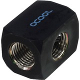 Alphacool HF aansluitingsterminal TEE T-Stuk rond G1/4" Zwart