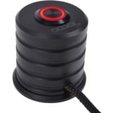 Alphacool Powerbutton met push-button 19mm red lighting - deep black schakelaar Zwart, Rode LED