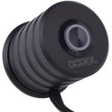 Alphacool Powerbutton met push-button 19mm red lighting - deep black schakelaar Zwart, Rode LED