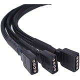 Alphacool Y-Kabel RGB 4polig > 3x 4polig splitterkabel Zwart, 30cm