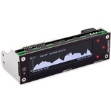Aquacomputer Aquaero 6 XT fancontroller Zwart, met capacitief touch display, rode LED's