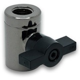 EKWB EK-AF Ball Valve (10mm) G1/4 - Black Nickel ventiel Zilver/zwart