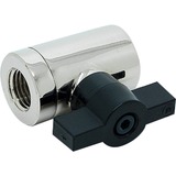 EKWB EK-AF Ball Valve (10mm) G1/4 - Nickel ventiel Zilver/zwart