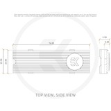 EKWB EK M.2 NVMe Heatsink Zilver