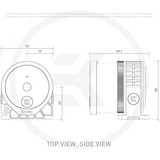 EKWB EK Quantum Inertia D5 PWM D-RGB Plexi pomp Transparant/zwart