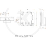 EKWB EK-Quantum Kinetic FLT 120D5/DDC Body D-RGB reservoir Transparant/zilver