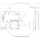 EKWB EK-Quantum Reflection Uni 140 D5 PWM D-RGB pomp Transparant/zilver