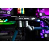 EKWB EK-Quantum Torque STC 12/16 - Satin Titanium verbinding Zilver