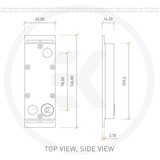 EKWB EK-RAM Monarch X4 heatsink Zilver/transparant