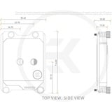 EKWB EK Velocity sTR4 D-RGB Nickel + Acetal cpu-koeler Zwart/zilver