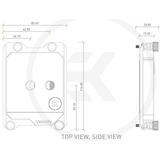 EKWB EK-Velocity sTR4 D-RGB - Nickel + Plexi cpu-koeler Transparant/zilver