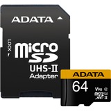 ADATA Premier ONE microSDXC 64 GB geheugenkaart AUSDX64GUII3CL10-CA1, UHS-II U3, Class 10, incl. adapter