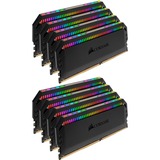 Corsair 128 GB DDR4-3600 Octa-kit werkgeheugen Zwart, CMT128GX4M8X3600C18, Dominator Platinum RGB, XMP