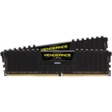 Corsair 16 GB DDR4-3000 Kit werkgeheugen Zwart, CMK16GX4M2B3000C15, Vengeance LPX, XMP