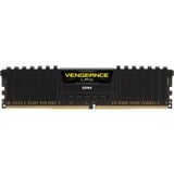 Corsair 16 GB DDR4-3000 Kit werkgeheugen Zwart, CMK16GX4M2B3000C15, Vengeance LPX, XMP