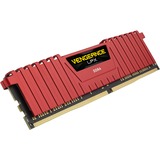 Corsair 16 GB DDR4-3200 Kit werkgeheugen Rood, CMK16GX4M2B3200C16R, Vengeance LPX, XMP