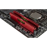 Corsair 16 GB DDR4-3200 Kit werkgeheugen Rood, CMK16GX4M2B3200C16R, Vengeance LPX, XMP