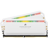 Corsair 16 GB DDR4-4000 Kit werkgeheugen Wit, CMT16GX4M2K4000C19W, Dominator Platinum RGB, XMP 2.0