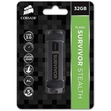 Corsair Flash Survivor Stealth 32 GB usb-stick Zwart, CMFSS3B-32GB