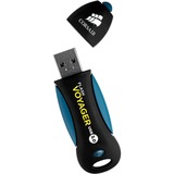 Corsair Flash Voyager USB 3.0 256 GB usb-stick Zwart/blauw, CMFVY3A-256GB