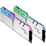 G.Skill 16 GB DDR4-3600 Kit werkgeheugen Zilver, F4-3600C18D-16GTRS, Trident Z Royal, RGB led, XMP 2.0