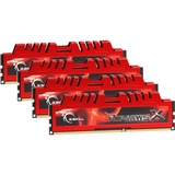 G.Skill 32 GB DDR3-1333 Quad-Kit werkgeheugen F3-10666CL9Q-32GBXL, RipjawsX-Serie, Retail