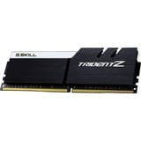 G.Skill 32 GB DDR4-3200 Dual-Kit werkgeheugen Zwart/wit, F4-3200C16D-32GTZKW, Trident Z, XMP 2.0