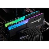 G.Skill 32 GB DDR4-3200 (2x 16 GB) Kit werkgeheugen Zwart, F4-3200C16D-32GTZR, Trident Z RGB, XMP