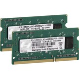 G.Skill 4 GB DDR3-1600 Kit laptopgeheugen F3-12800CL9D-4GBSQ, Lite retail
