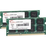 G.Skill 8 GB DDR3-1066 (2x 4 GB) laptopgeheugen F3-8500CL7D-8GBSQ, SO-DIMM