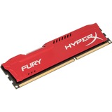 HyperX 4 GB DDR3-1600 werkgeheugen Rood, HX316C10FR/4, FURY Red